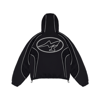 Noir Velocity Tracksuit Set (Black)